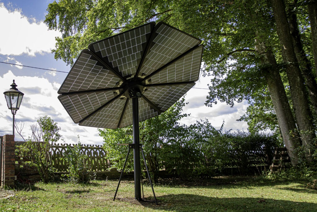 Solarblume Ansicht von unten