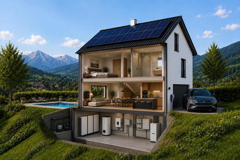Energiehaus Visualisierung offen